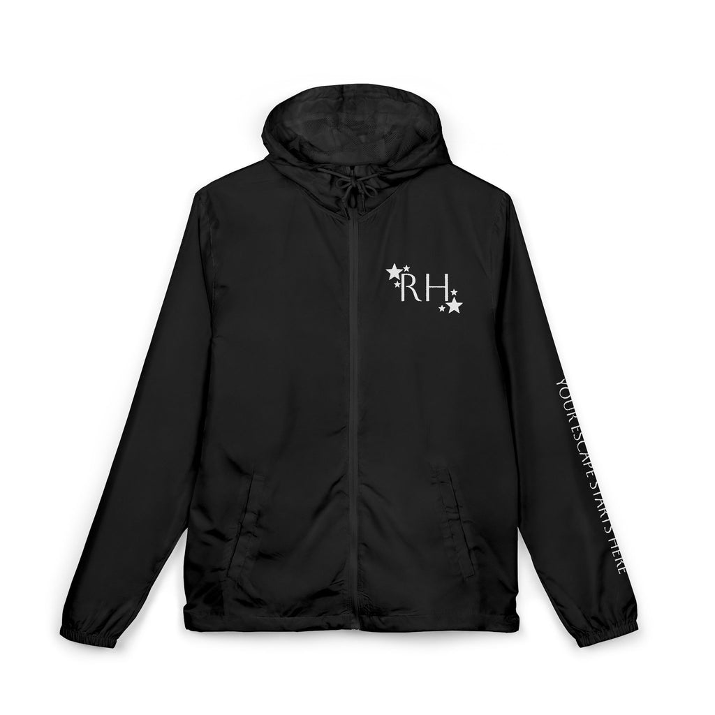 Lightweight Full‑Zip Hooded Windbreaker